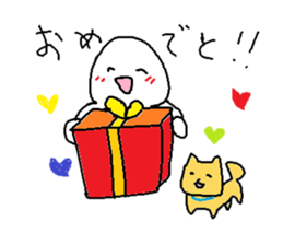 dog and human sticker #9922757