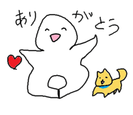 dog and human sticker #9922758