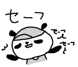 Baseball panda stickers! sticker #9923792