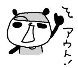 Baseball panda stickers! sticker #9923793