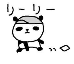 Baseball panda stickers! sticker #9923794