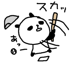 Baseball panda stickers! sticker #9923800