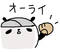 Baseball panda stickers! sticker #9923803