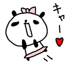 Baseball panda stickers! sticker #9923805