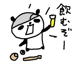 Baseball panda stickers! sticker #9923806