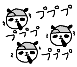Baseball panda stickers! sticker #9923812