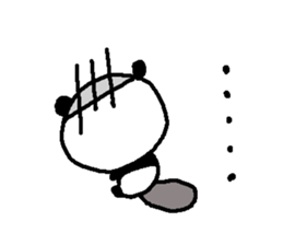 Baseball panda stickers! sticker #9923814