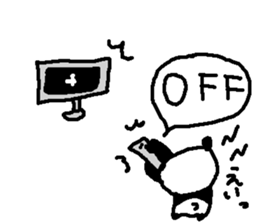 Baseball panda stickers! sticker #9923816