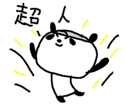 Baseball panda stickers! sticker #9923819