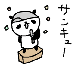 Baseball panda stickers! sticker #9923822