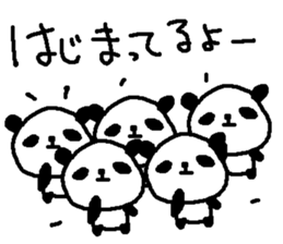 Baseball panda stickers! sticker #9923826