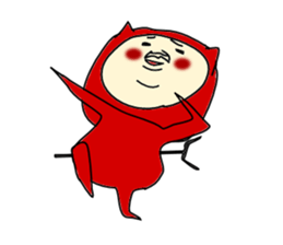 Red Devil-san (Early days) sticker #9925874