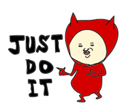 Red Devil-san (Early days) sticker #9925876