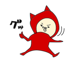 Red Devil-san (Early days) sticker #9925880