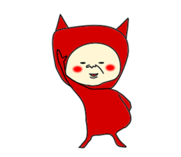Red Devil-san (Early days) sticker #9925884