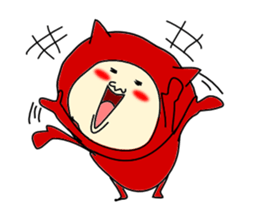 Red Devil-san (Early days) sticker #9925894