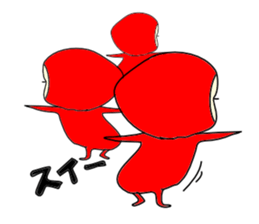 Red Devil-san (Early days) sticker #9925896