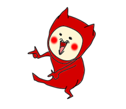 Red Devil-san (Early days) sticker #9925898