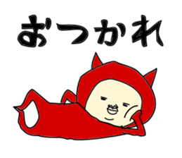 Red Devil-san (Early days) sticker #9925903