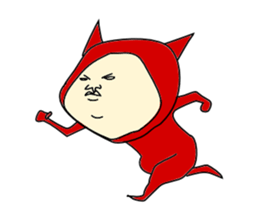 Red Devil-san (Early days) sticker #9925904