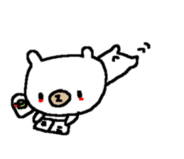 Cute Osaka White Bear stickers! sticker #9927089