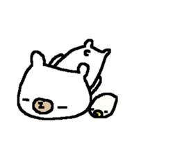 Cute Osaka White Bear stickers! sticker #9927094