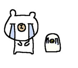 Cute Osaka White Bear stickers! sticker #9927095