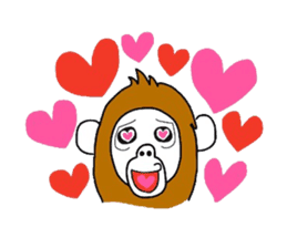 A mischievous Orangutan sticker #9927240