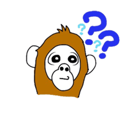 A mischievous Orangutan sticker #9927242