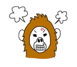 A mischievous Orangutan sticker #9927258