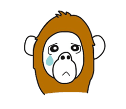 A mischievous Orangutan sticker #9927265