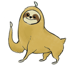 NAMAKEMONO a sloth sticker #9927476