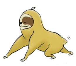 NAMAKEMONO a sloth sticker #9927480