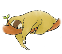 NAMAKEMONO a sloth sticker #9927507