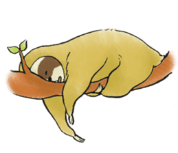 NAMAKEMONO a sloth sticker #9927507