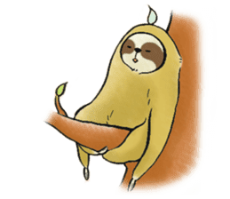 NAMAKEMONO a sloth sticker #9927510