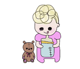 Curly Hair girl's Part3 sticker #9927873