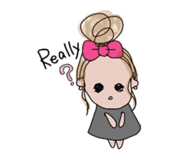 Curly Hair girl's Part3 sticker #9927875