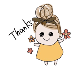 Curly Hair girl's Part3 sticker #9927878