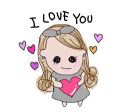 Curly Hair girl's Part3 sticker #9927883