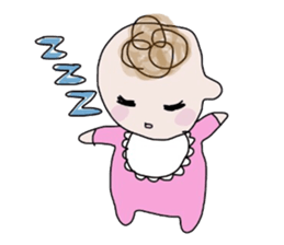 Curly Hair girl's Part3 sticker #9927887