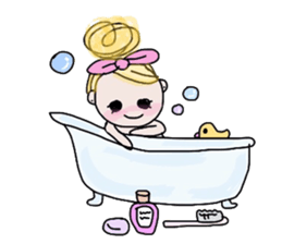 Curly Hair girl's Part3 sticker #9927888