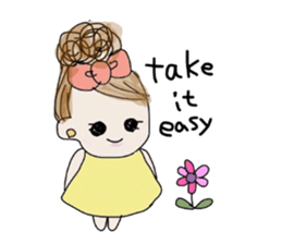 Curly Hair girl's Part3 sticker #9927901