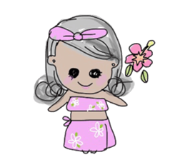 Curly Hair girl's Part3 sticker #9927906