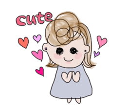 Curly Hair girl's Part3 sticker #9927907