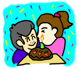 Haa-nee Wedding Series Gib&Ban sticker #9928070