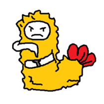 (Wordless)Hello Mr.TEMPURA sticker #9928264