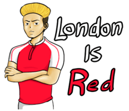 Red London sticker #9929148