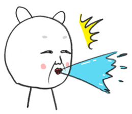 okame-Japanese mask- the cat (okamenyan) sticker #9929245