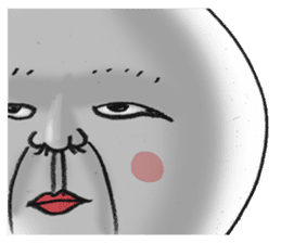 okame-Japanese mask- the cat (okamenyan) sticker #9929271